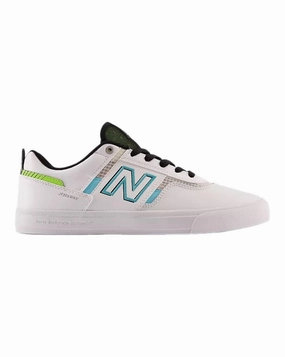 Lightweight durability Reinforced Lace Holes New Balance Numeric 306 Jamie Foy - White / Aqua Sky