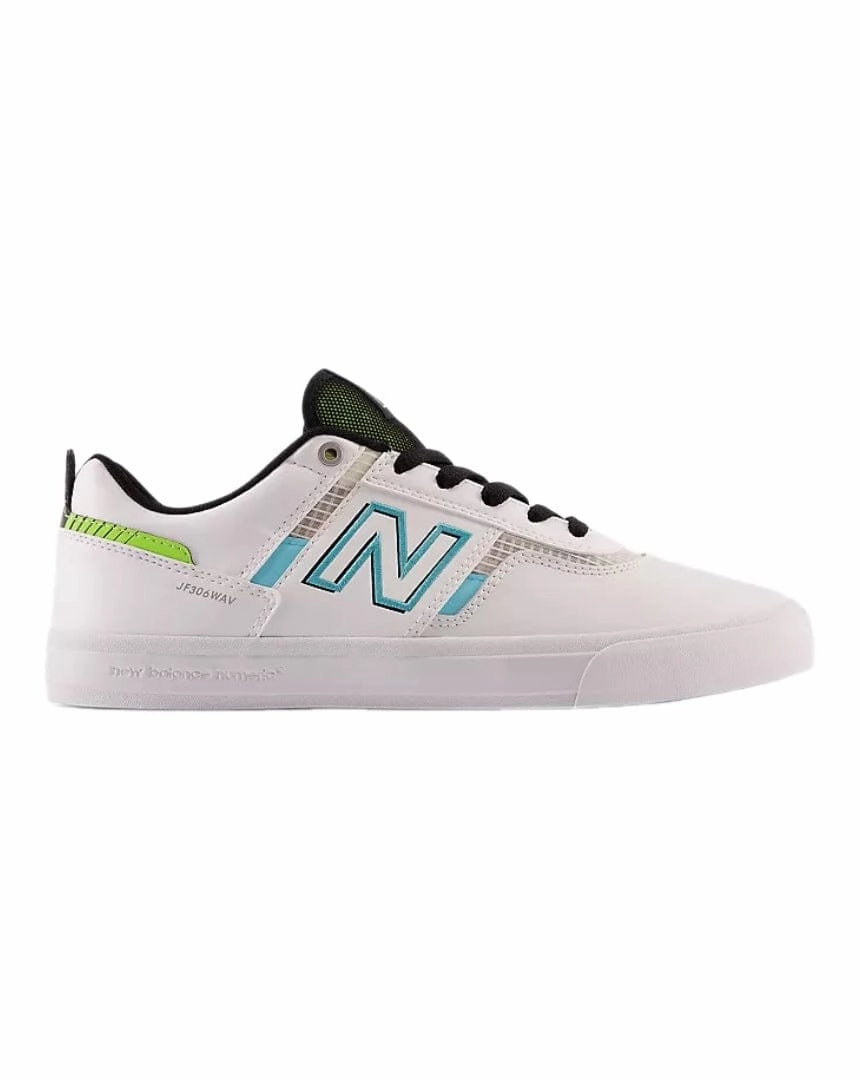 Stay Flexible New Balance Numeric 306 Jamie Foy - White / Aqua Sky