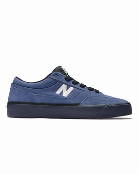 Abrasion Resistant Lining Shine Finish New Balance Numeric 417 Low Franky Villani - Light Navy / Black