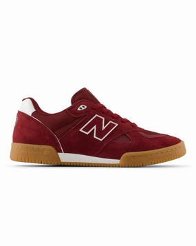 New Balance Numeric 600 Tom Knox - Burgundy / White Orthopedic Footbed