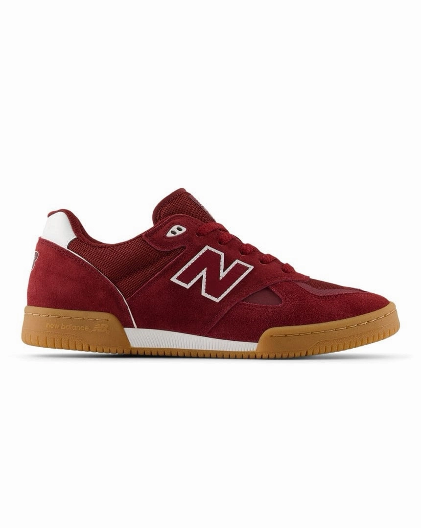 New Balance Numeric 600 Tom Knox - Burgundy / White Orthopedic Footbed