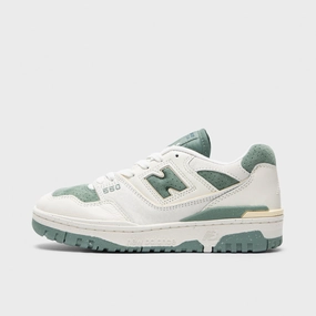 New Balance Women's 550 Sea Salt / Dark Juniper Comfortable Forefoot well made