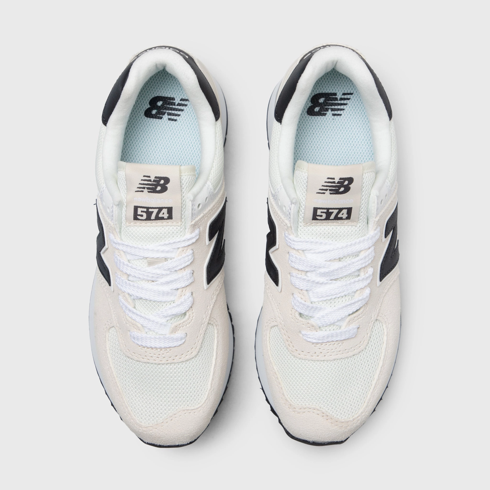 anti - microbial coating shoes single - layer sole shoes New Balance Women's 574  Linen / Sea Salt - Phantom