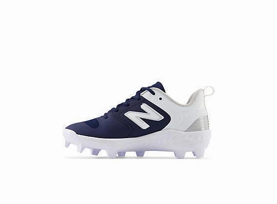arch support insert Beginner New Balance Women's Fresh Foam Velo V3 Molded Softball Cleats - Navy with White - SPVELON3