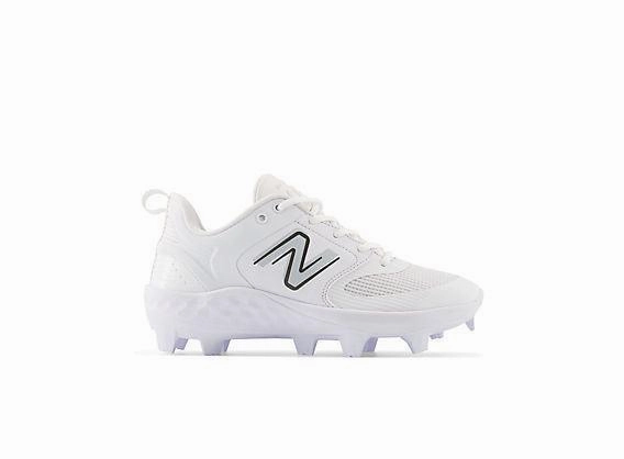New Balance Women's Fresh Foam Velo V3 Molded Softball Cleats - White - SPVELOW3 contoured shoes