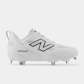 New Balance Women's Fresh Foam X Velo v4 Metal Fastpitch Softball Cleats - White SMVELOW4 indoor - running