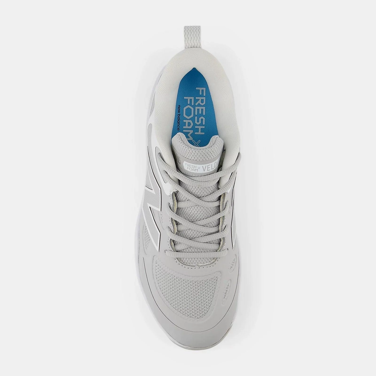 New Balance Women's Fresh Foam X Velo v4 Molded Softball Cleats - Grey SPVELOG4 rough - surface proof