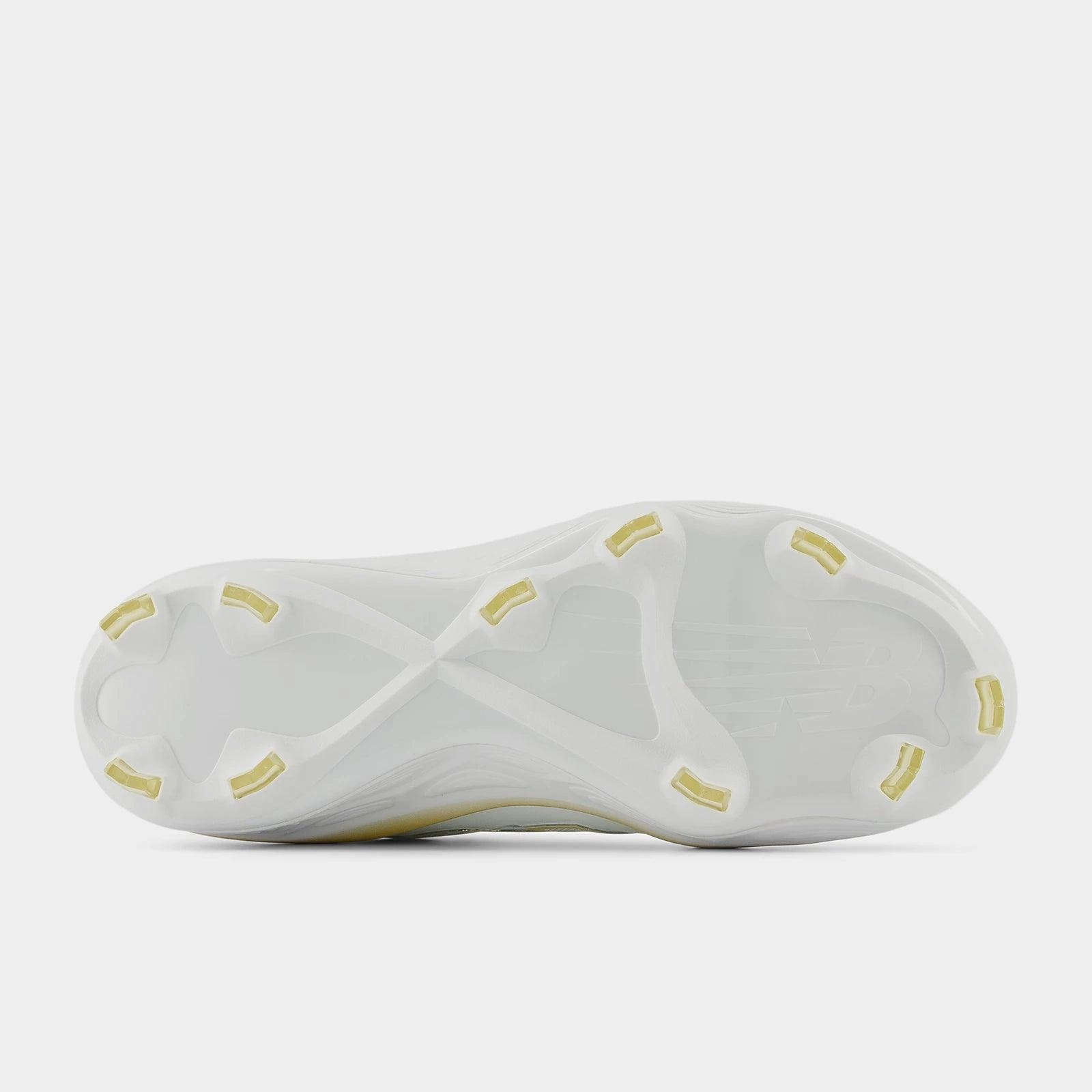 Trail Concrete New Balance Women's Fresh Foam X Velo v4 Molded Softball Cleats - White/Gold SPVELOC4
