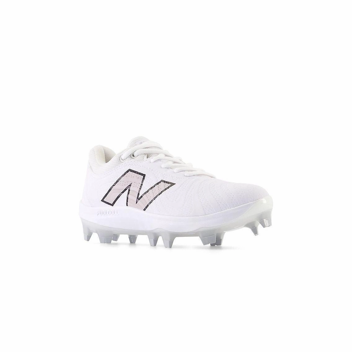 New Balance Women's FuelCell FUSE v4 Molded Fastpitch Softball Cleats - Optic White/Raincloud - SPFUSEW4 Supportive Heel flexible leather shoes