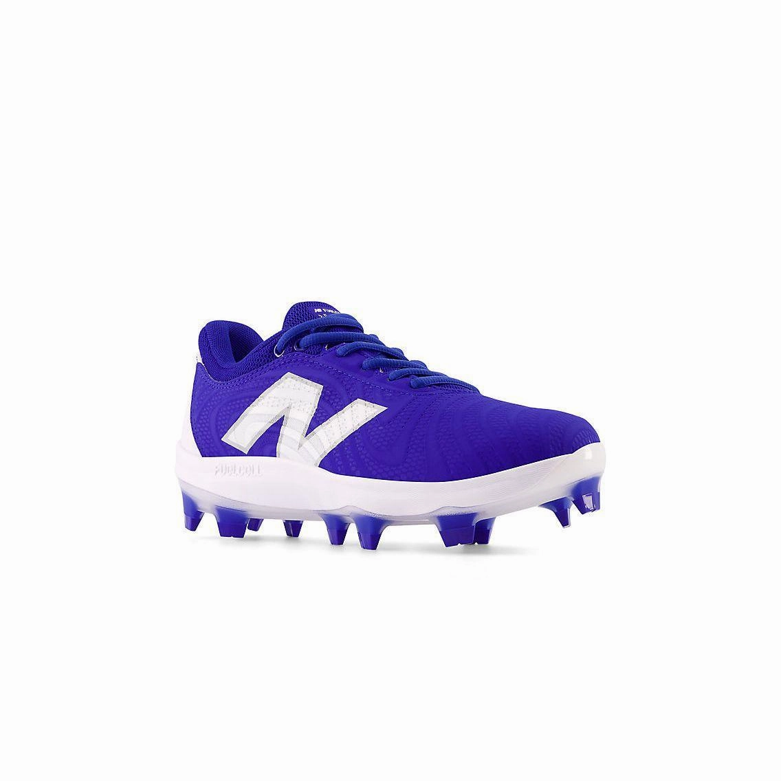 New Balance Women's FuelCell FUSE v4 Molded Fastpitch Softball Cleats - Team Royal/Optic White - SPFUSEB4 bumpy ride Long Distance Run