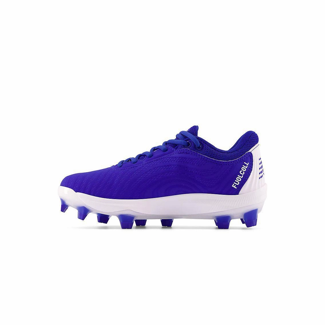 New Balance Women's FuelCell FUSE v4 Molded Fastpitch Softball Cleats - Team Royal/Optic White - SPFUSEB4 sports shorts High Flexibility