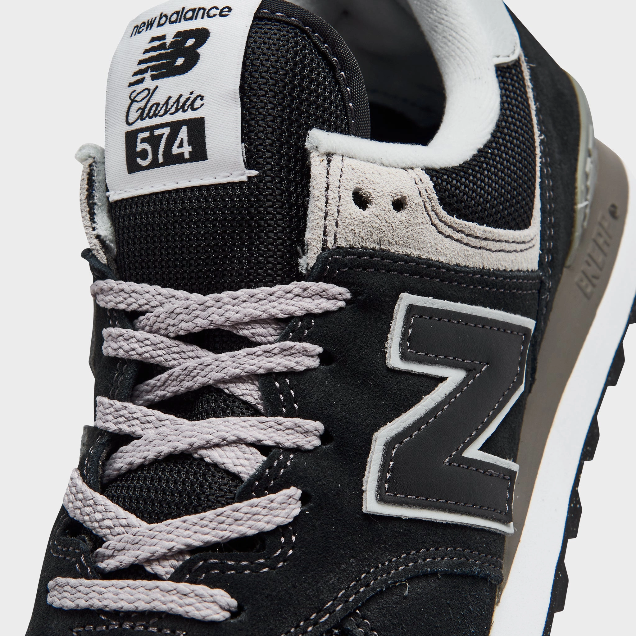 soft - sole - feature shoes New Balance Women's WL574EVB Black / White