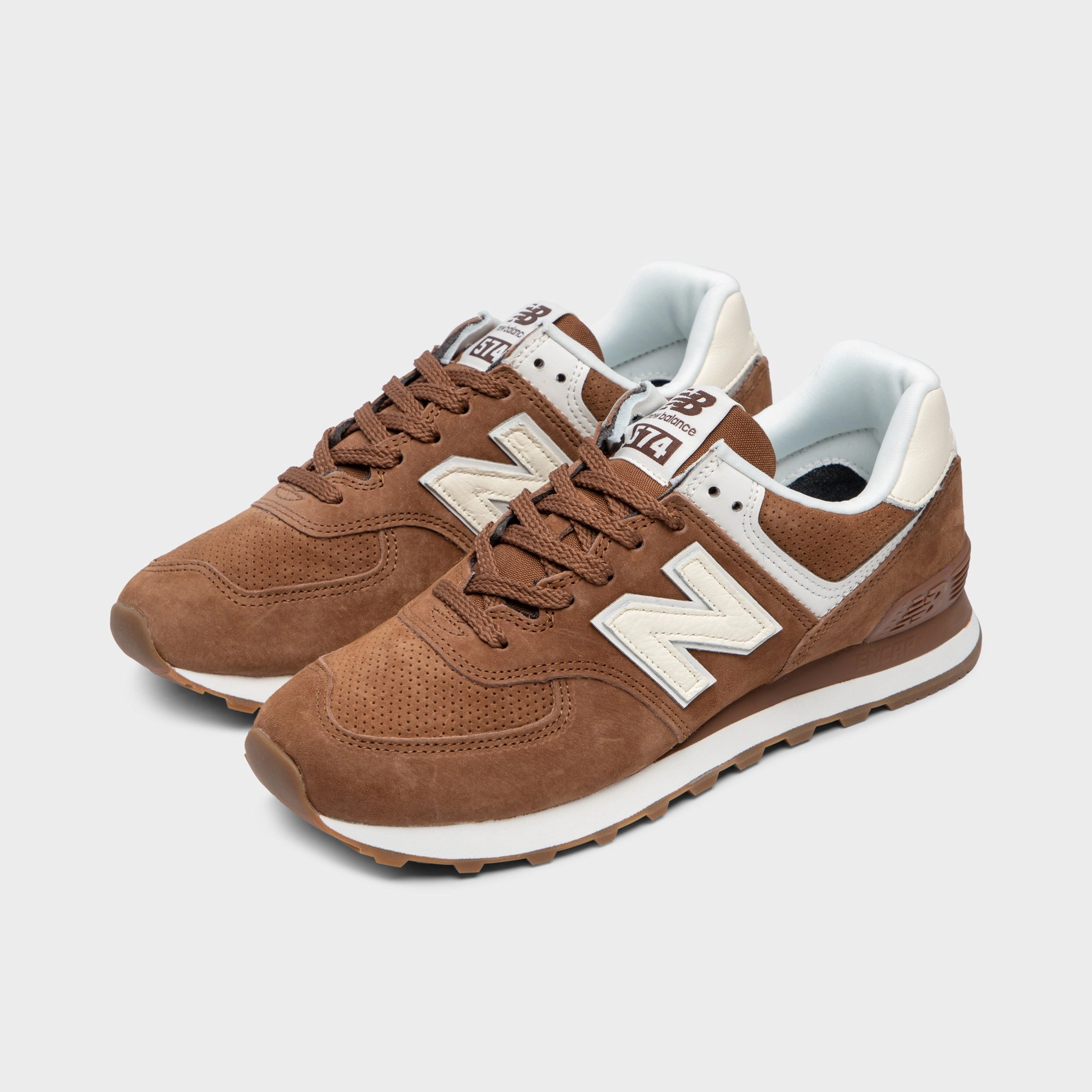 New Balance Women's WL574NA / True Brown Shock Absorbing Foam gravel biking shoes