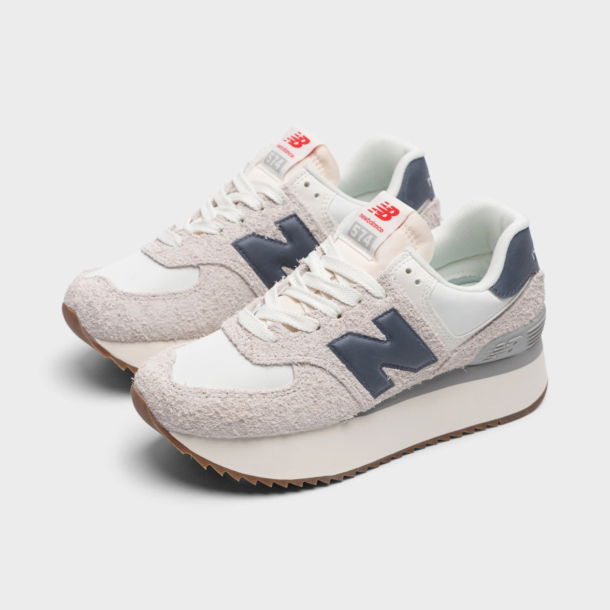 New Balance Women's WL574ZQA Moonbeam / Sea Salt pre - designed shoe pattern
