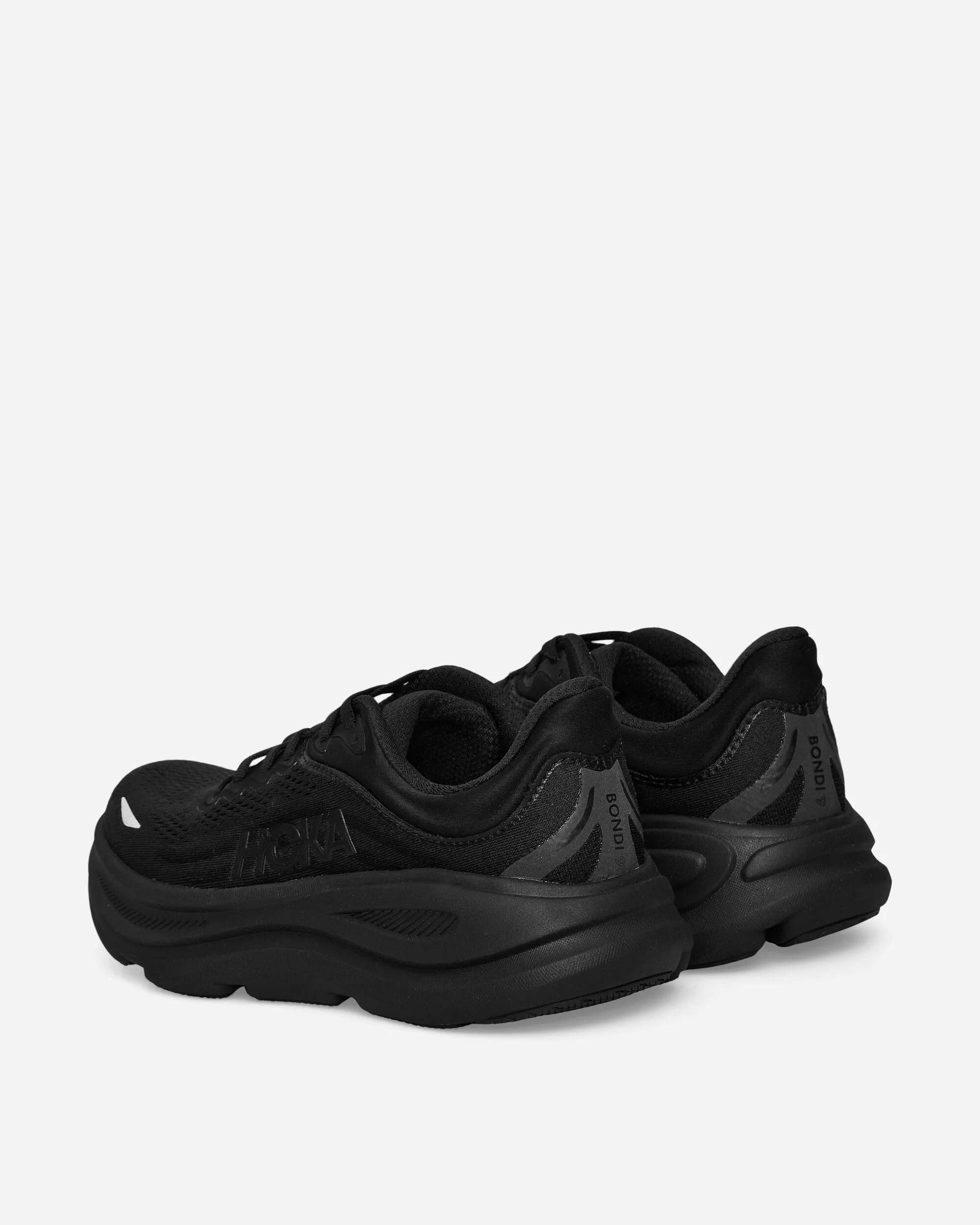 Men's Bondi 9 Sneakers Black Microfiber Overlays Comfort Outsole
