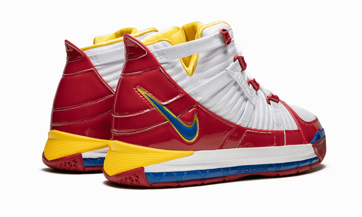 Stretchy Orthopedic friendly Zoom Lebron 3 QS "Superman"
