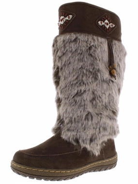 Nika Womens Suede Cold Weather Winter Boots Adventure Wear Seamless Comfort Cold Weather Commuter