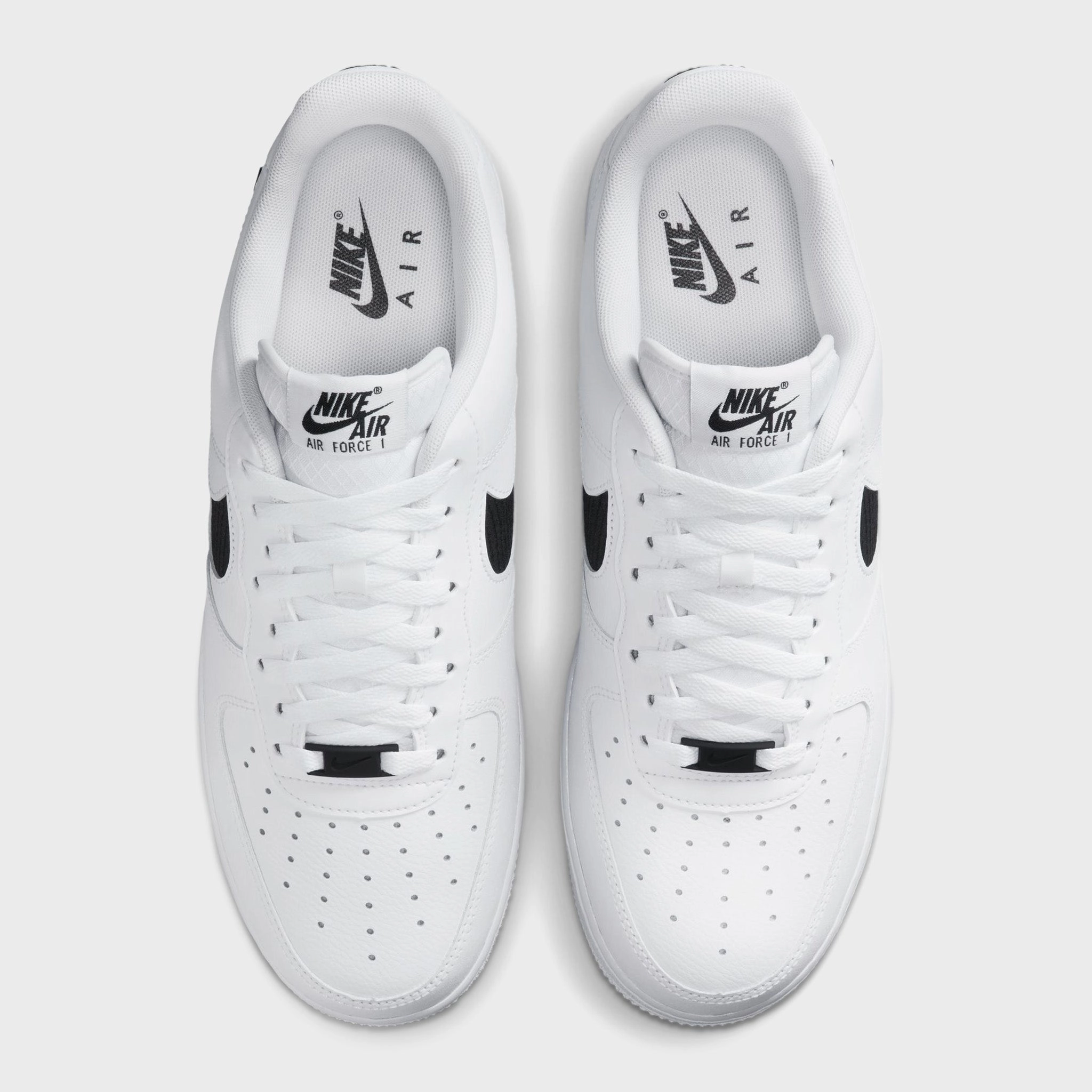 Cross Ventilation Channels Quick Dry Fabric Nike Air Force 107 LV8 White / Black - Anthracite