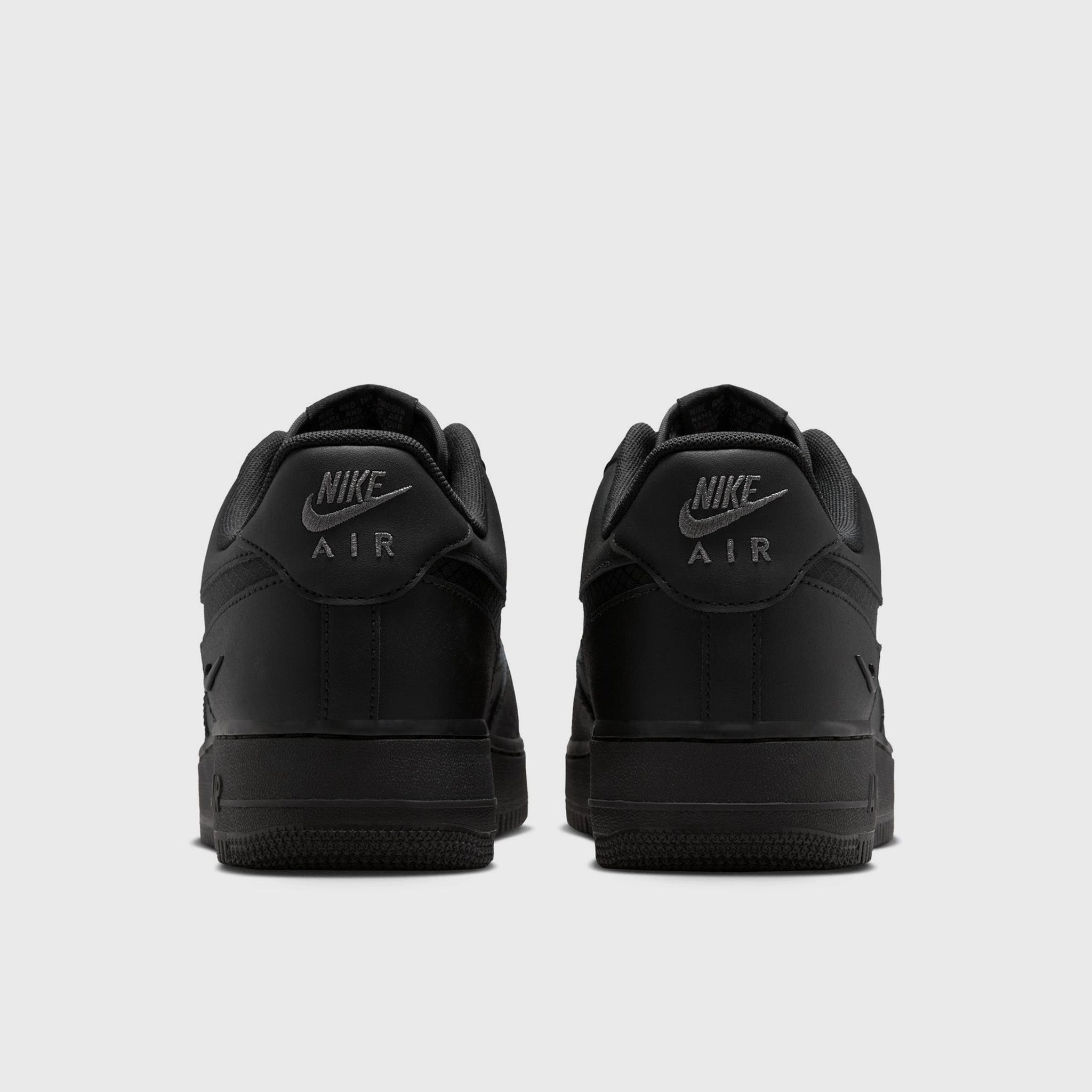 Nike Air Force 1 '07 LV8 Black / Black - Anthracite Reactive Support Non Marking Rubber