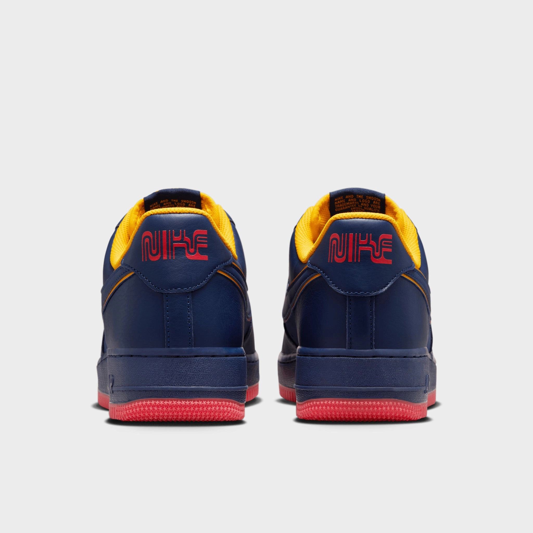 Nike Air Force 1 '07 LV8 Midnight Navy / Blue Void - Lt Crimson Stability control Hyper Elastic Tongue