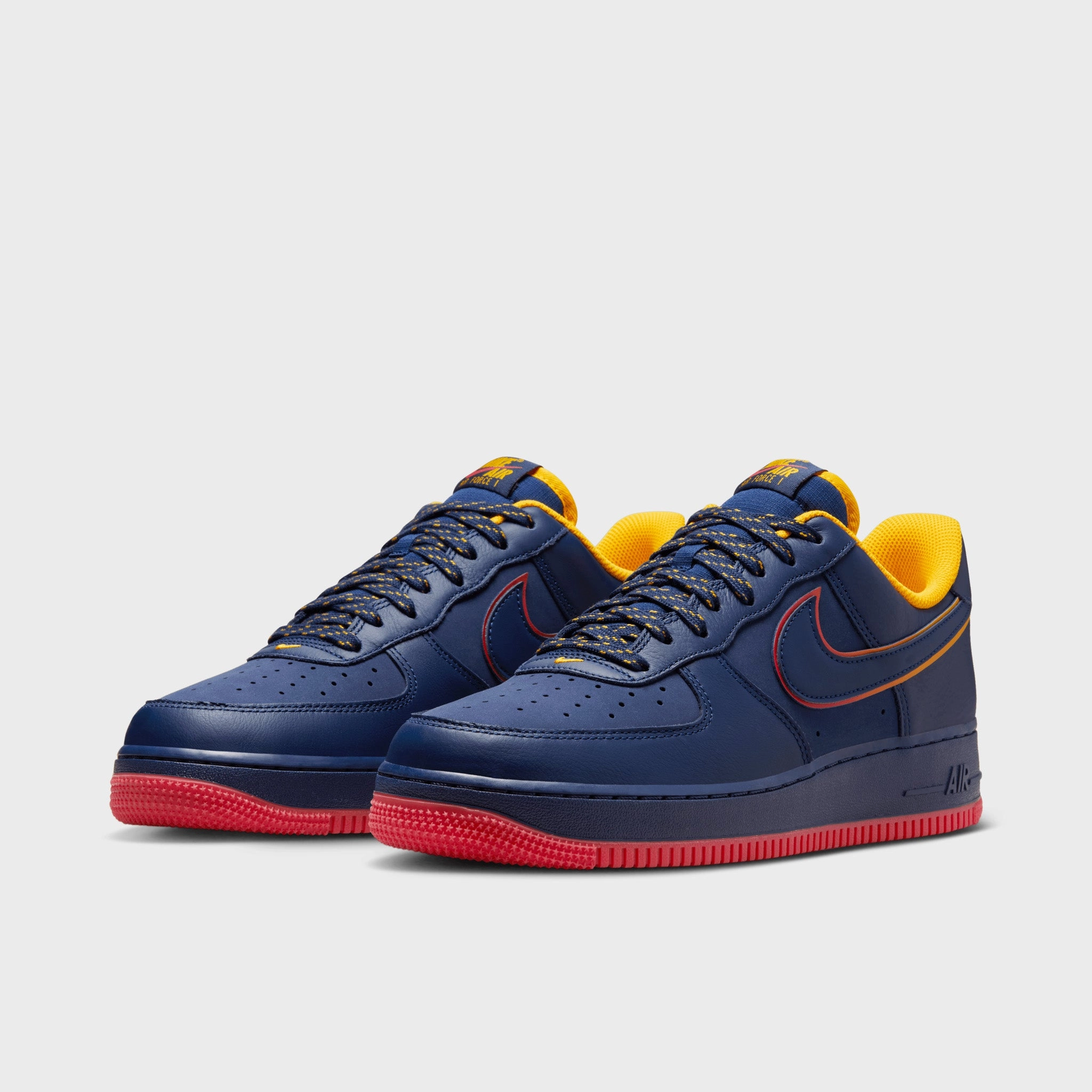 Nike Air Force 1 '07 LV8 Midnight Navy / Blue Void - Lt Crimson Mobility Assist Layer