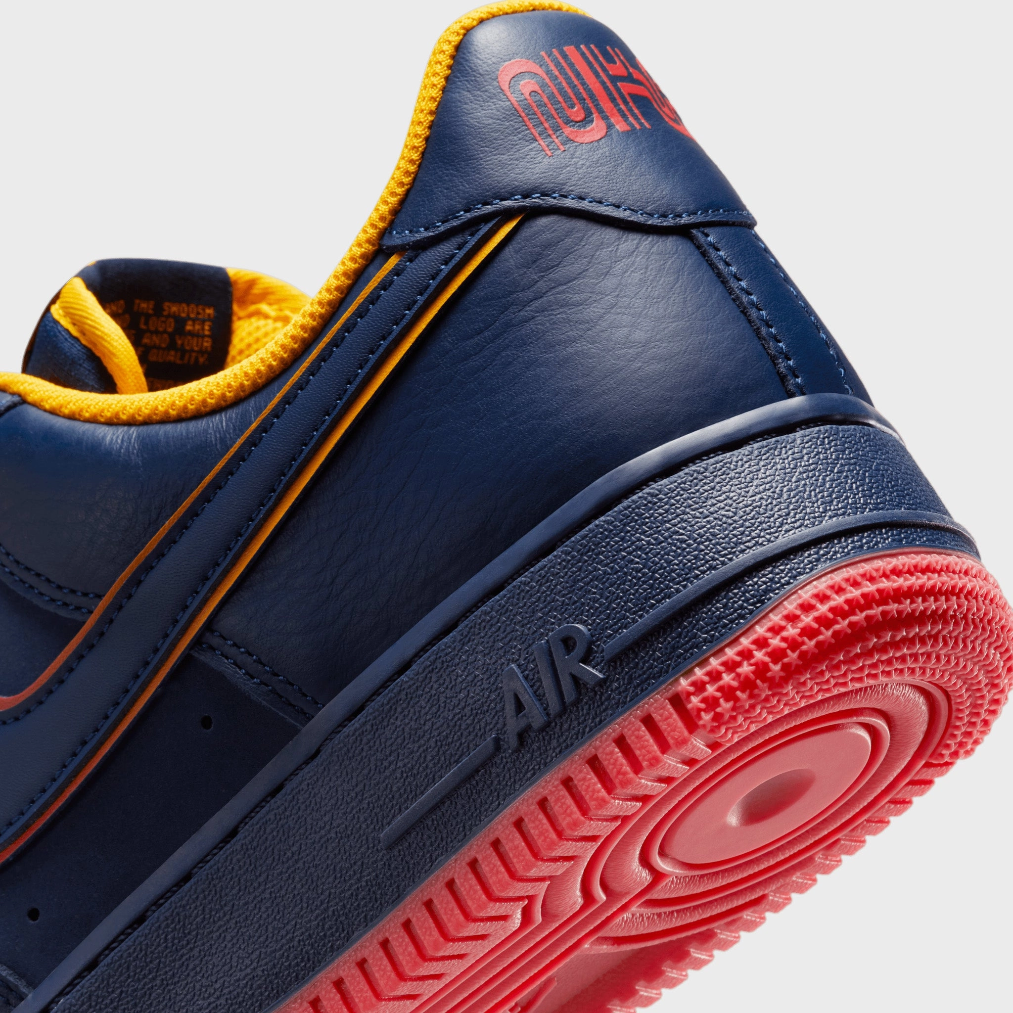 Nike Air Force 1 '07 LV8 Midnight Navy / Blue Void - Lt Crimson Articulated Grooves