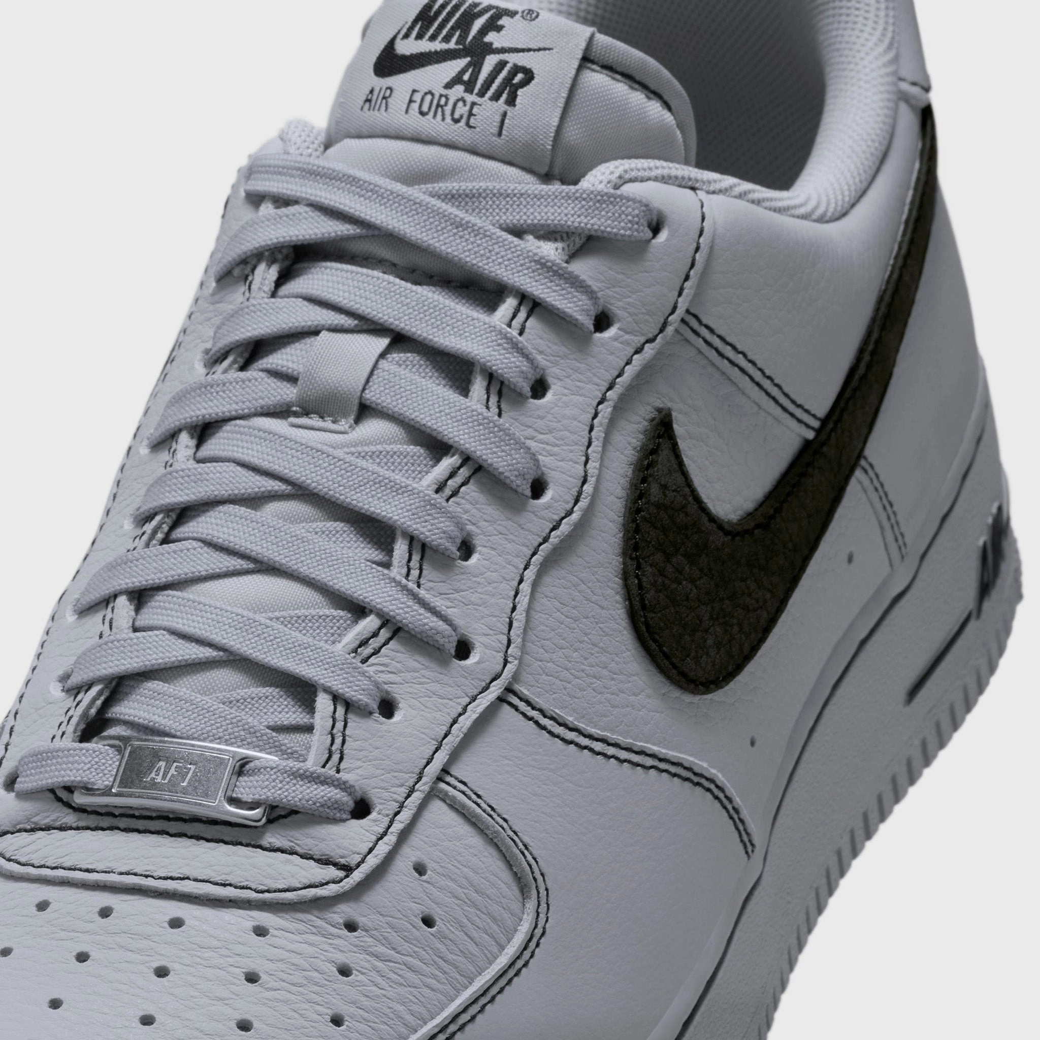 Nike Air Force 1 '07 LV8 Wolf Grey / Black Thermal Regulating Layer Compression Web Support