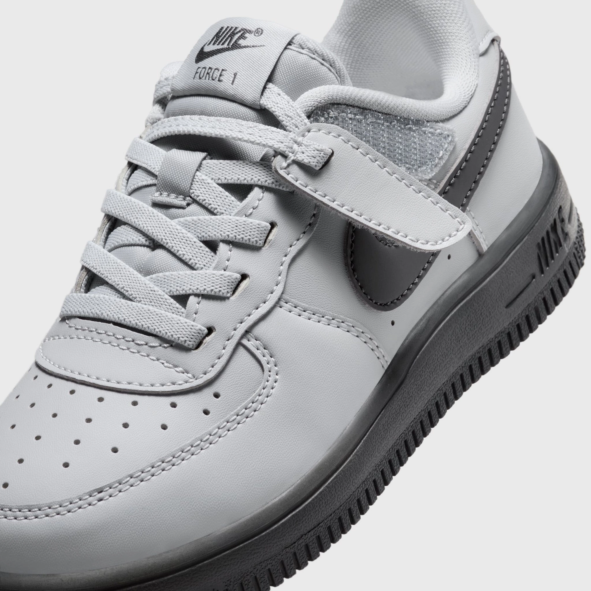High Impact Support Nike Air Force 1 Low Easyon PS Wolf Grey / Dark Smoke Grey