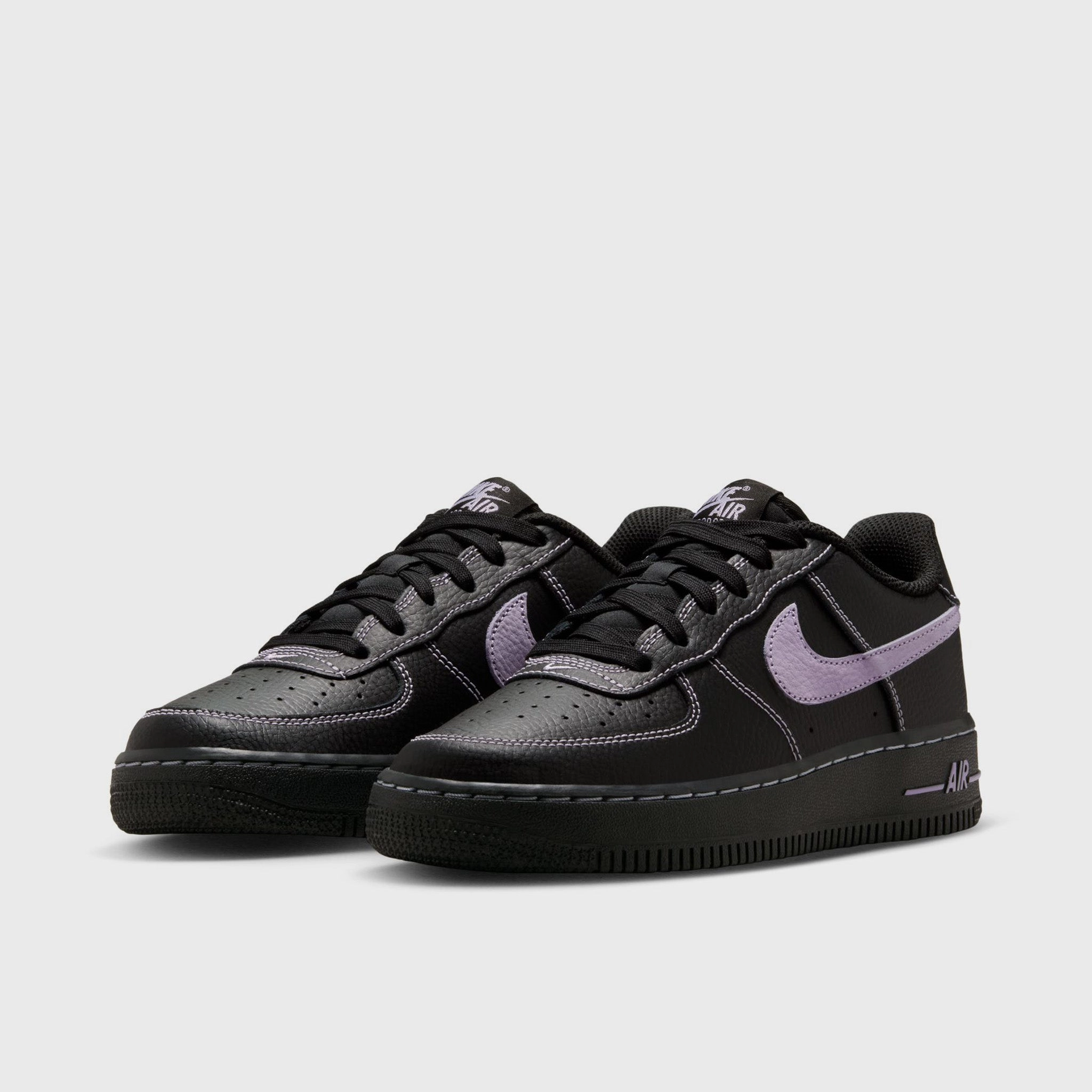Minimal Build City Proof Nike Air Force 1 LV8 GS Black / Hydrangeas