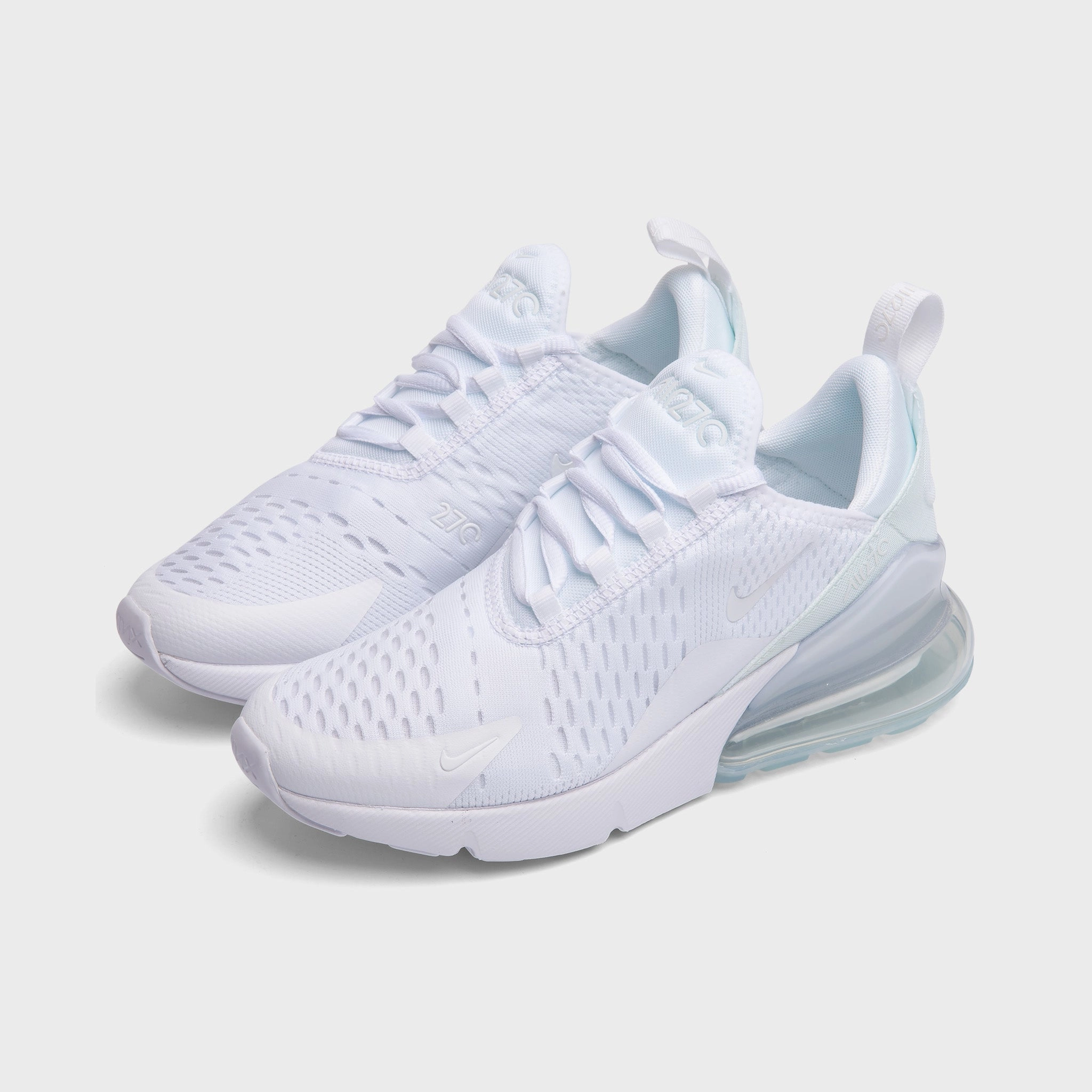 Air Touch Nike Air Max 270 GS White / White - Metallic Silver