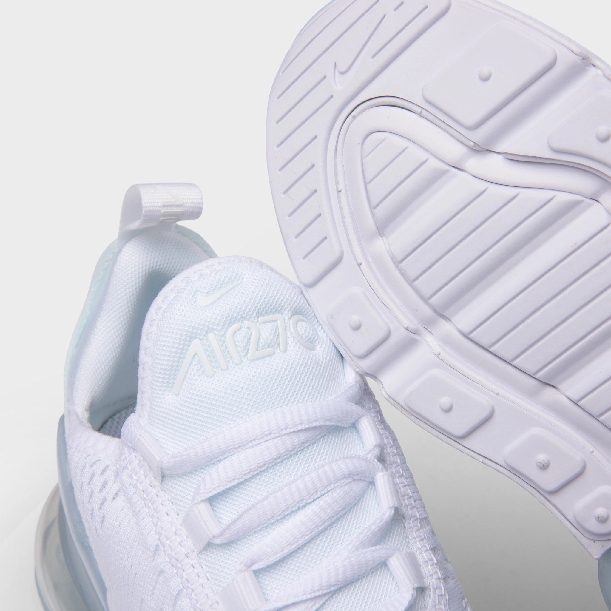 Steady Ride Nike Air Max 270 GS White / White - Metallic Silver