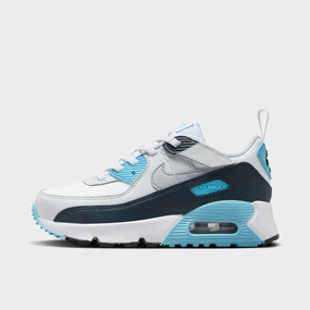 Nike Air Max 90 EasyOn PS White / Wolf Grey - Baltic Blue Spring Sole Stable Grip