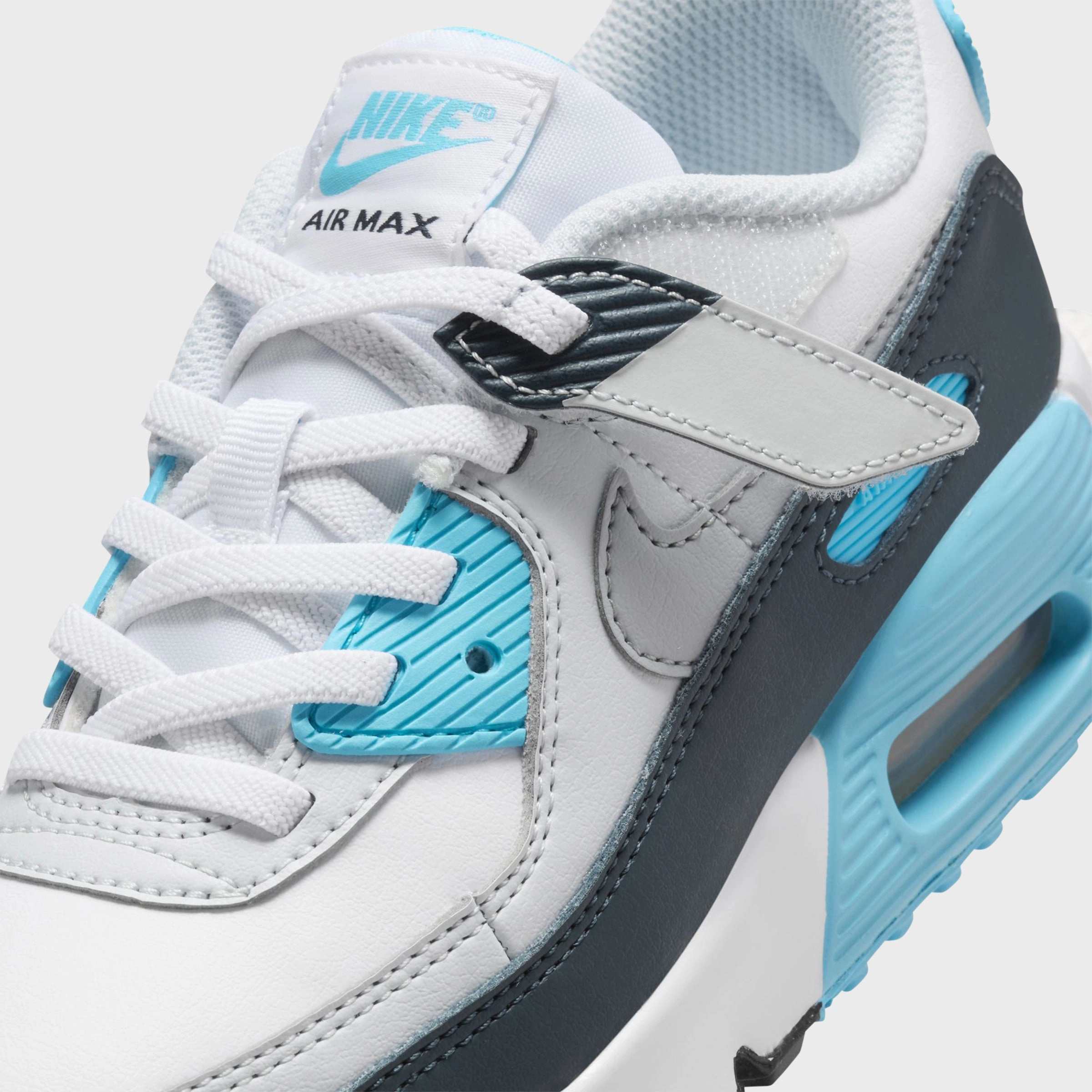 Fitness Ready Nike Air Max 90 EasyOn PS White / Wolf Grey - Baltic Blue