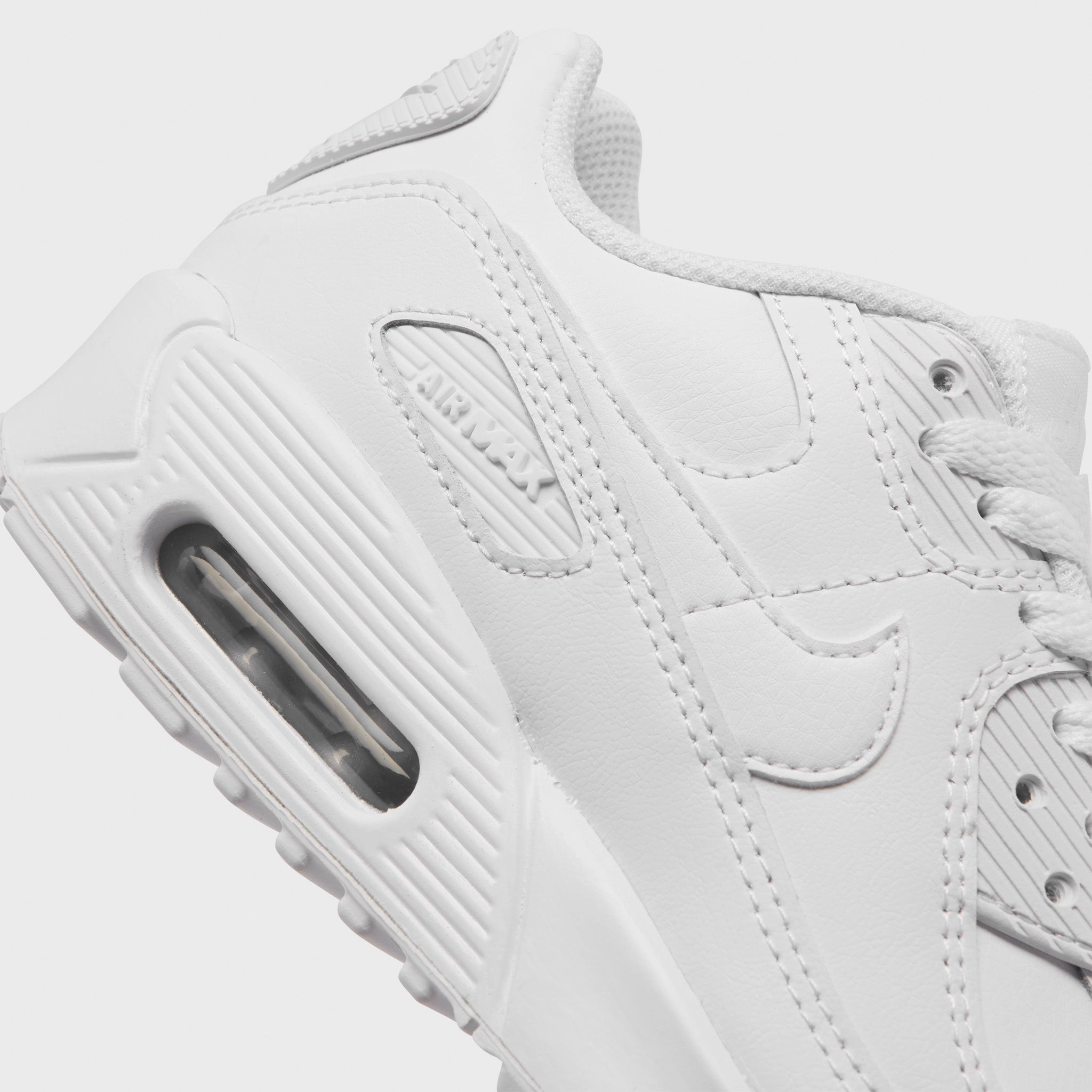 Nike Air Max 90 LTR GS White / White - Metallic Silver Shade Step