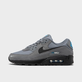 Nike Air Max 90 Smoke Grey / Light Photo Blue - Metallic Silver Built Soft Easy To Clean