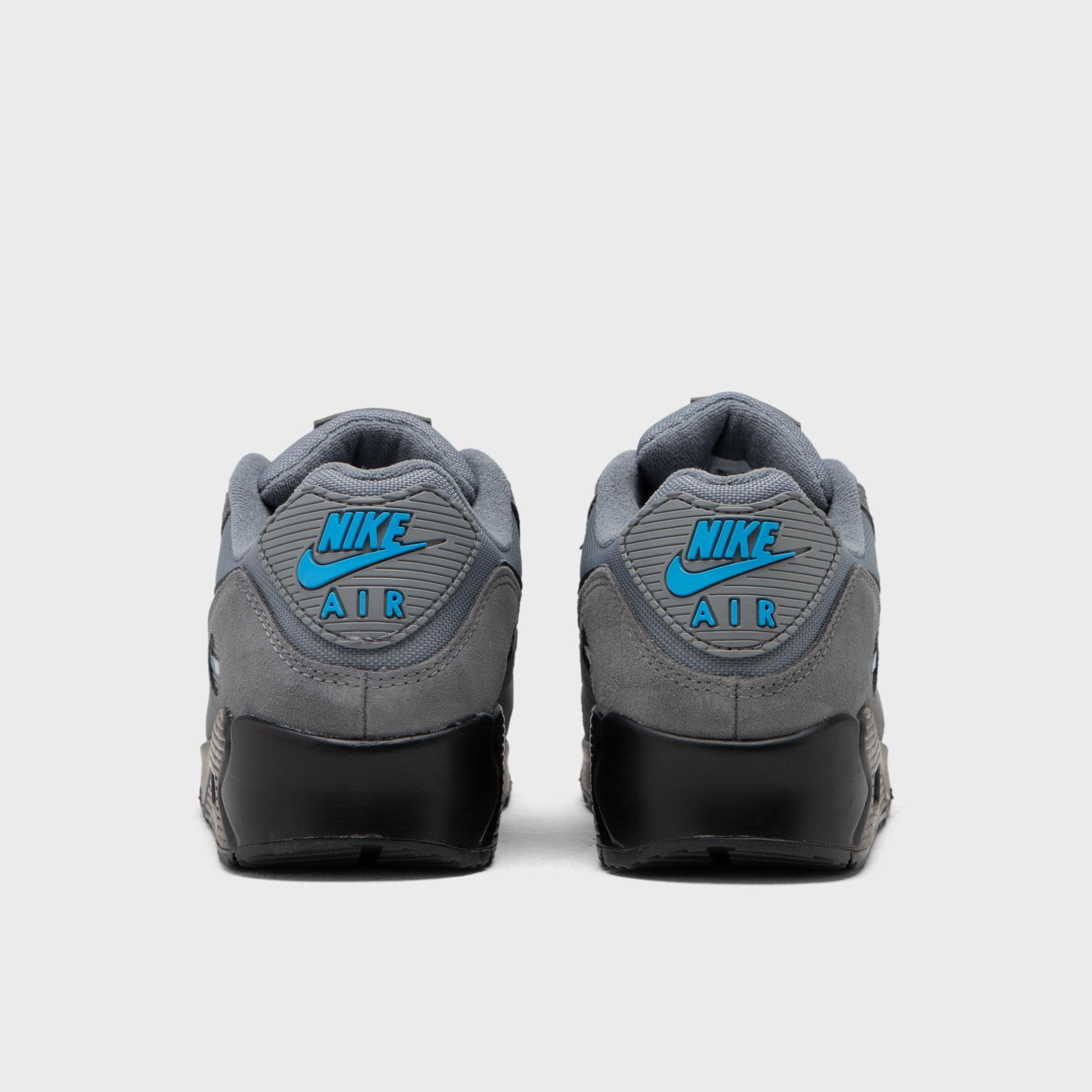 Nike Air Max 90 Smoke Grey / Light Photo Blue - Metallic Silver Light Motion Active Lifestyle