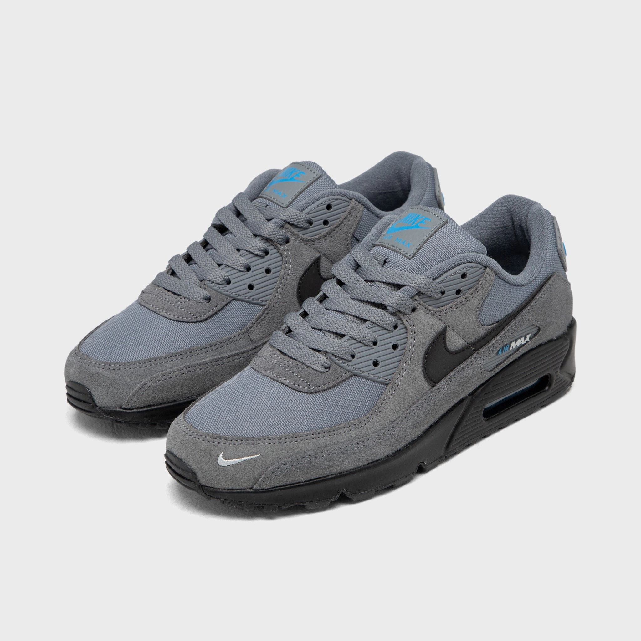 Nike Air Max 90 Smoke Grey / Light Photo Blue - Metallic Silver Stay Chill