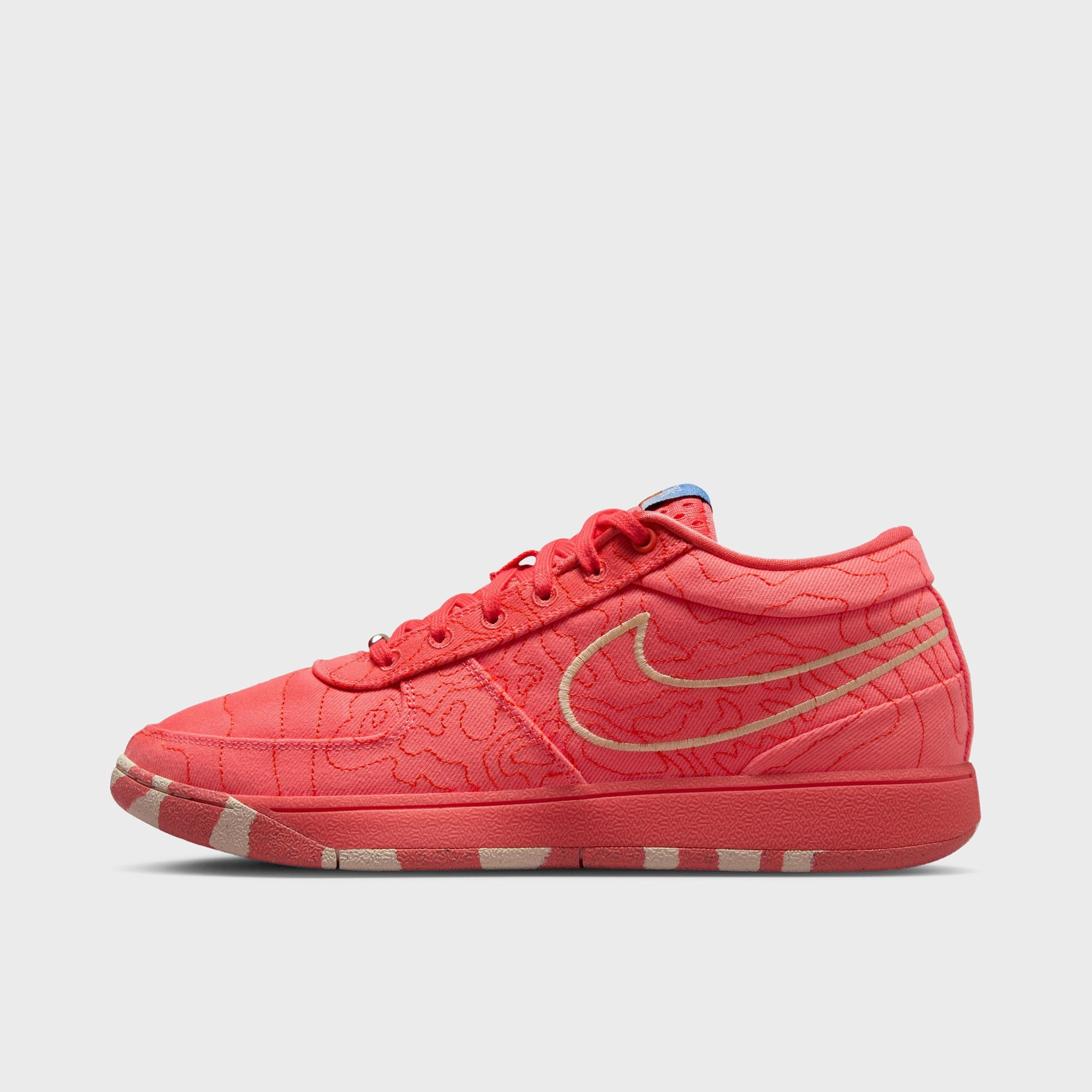 Nike Book 1 Magic Ember / White Onyx - Picante Red Rolling Transition Geometry Compression Molded Midfoot