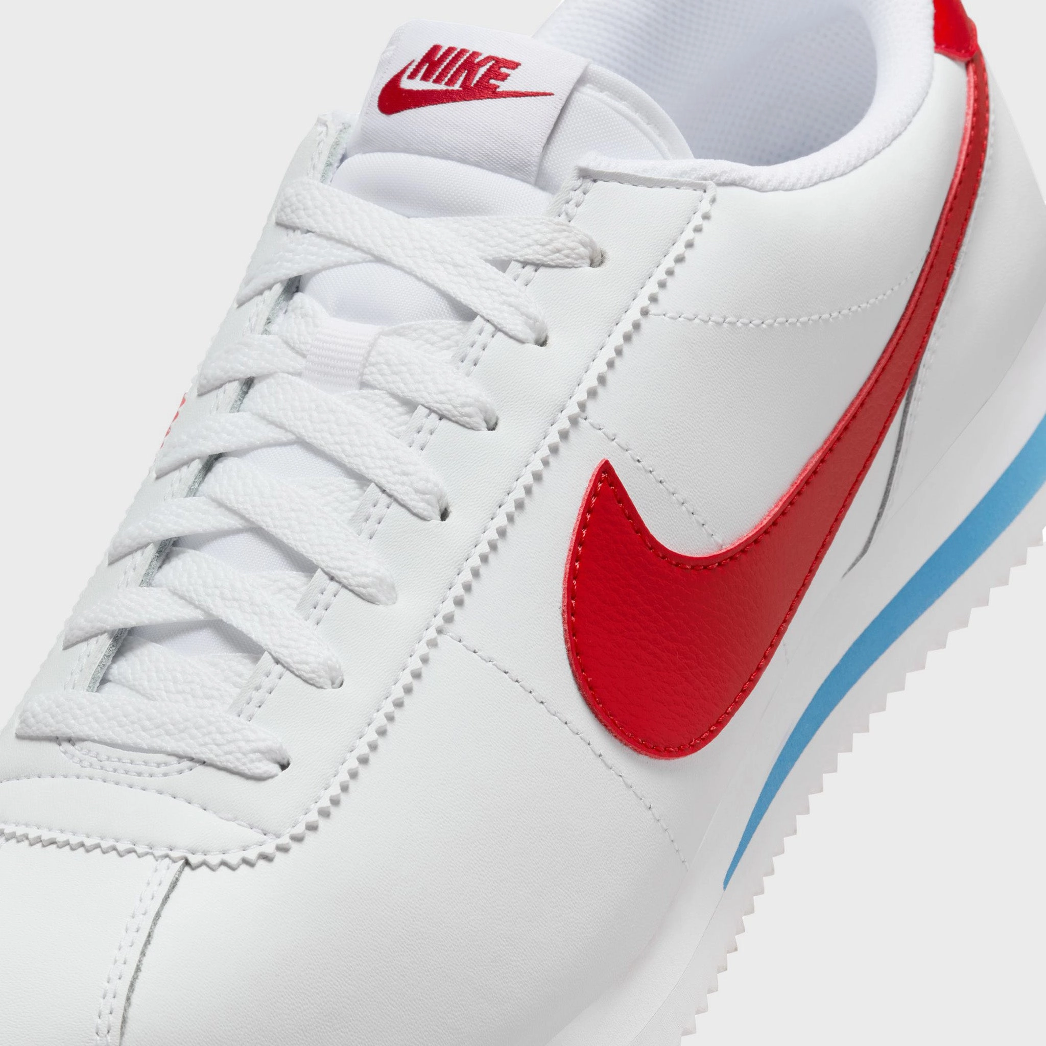 Nike Cortez White / Varsity Red - Varsity Blue Mood Fit Stable Feel