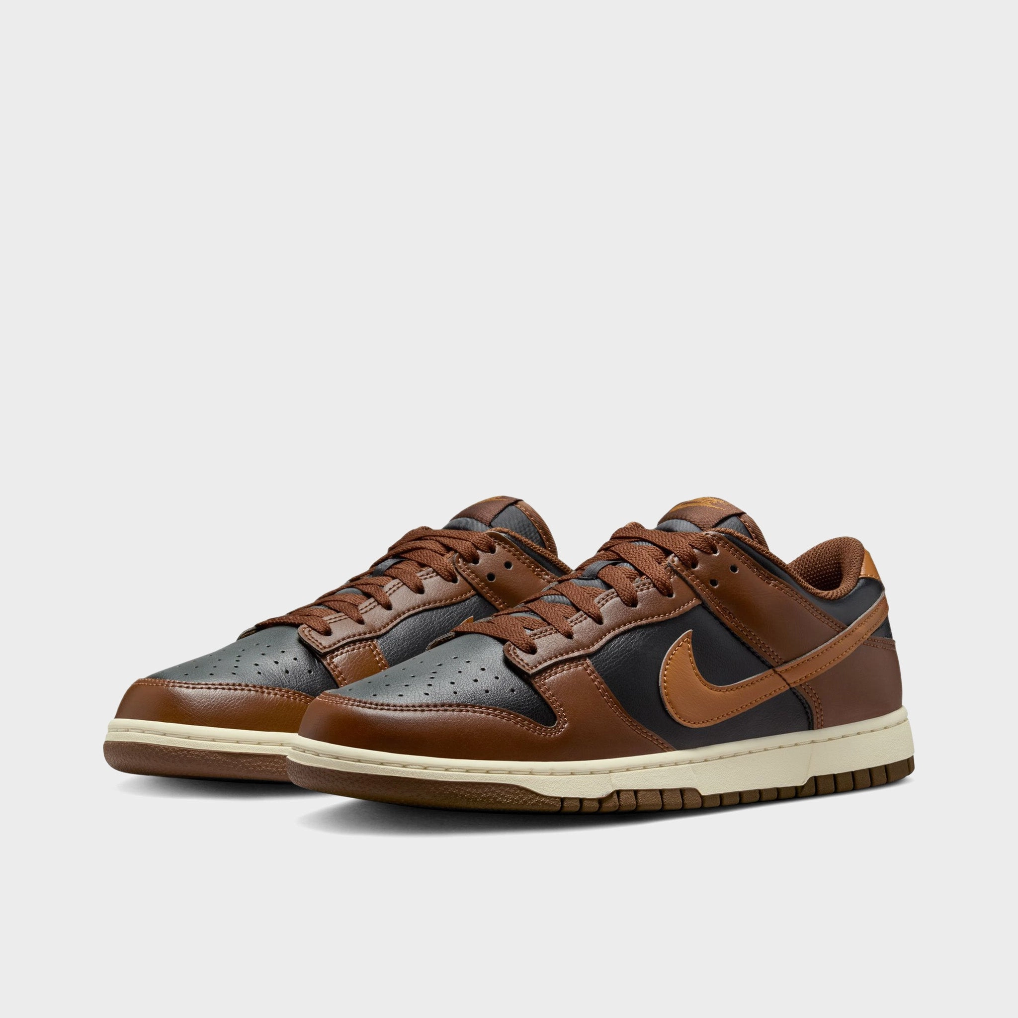 Traction Boost Sneakers Flexibility Nike Dunk Low Black / British Tan - Cacao Wow