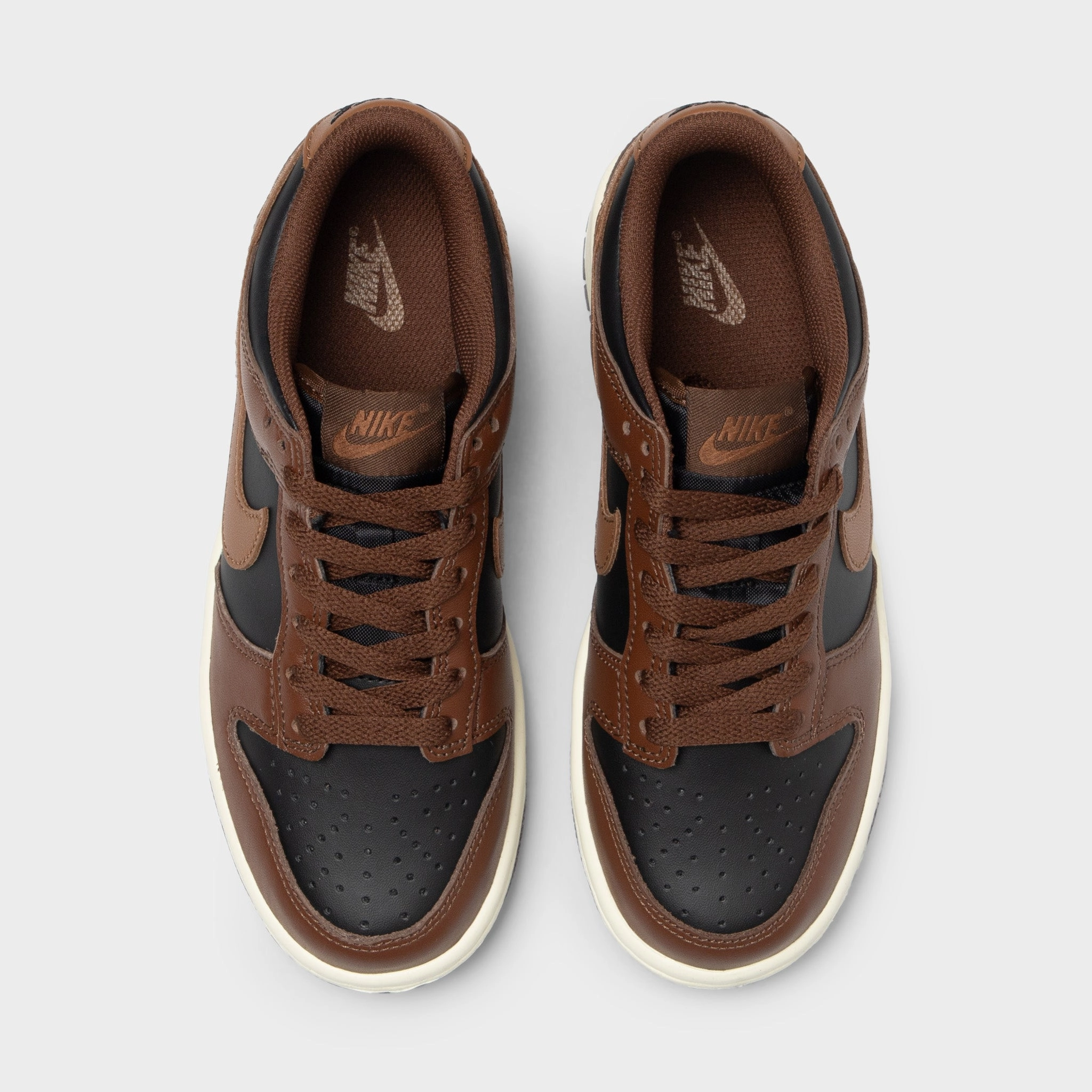 Nike Dunk Low GS Black / British Tan - Cacao Wow Anti Skid Durable Lacing