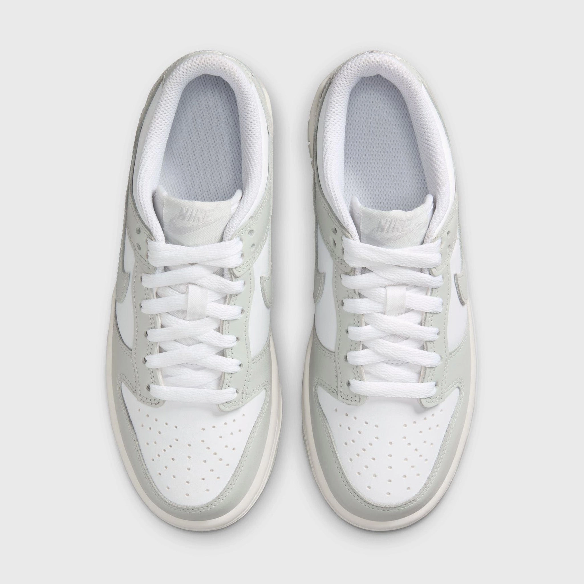 Breathable fabric Nike Dunk Low GS White / Light Silver - Photon Dust