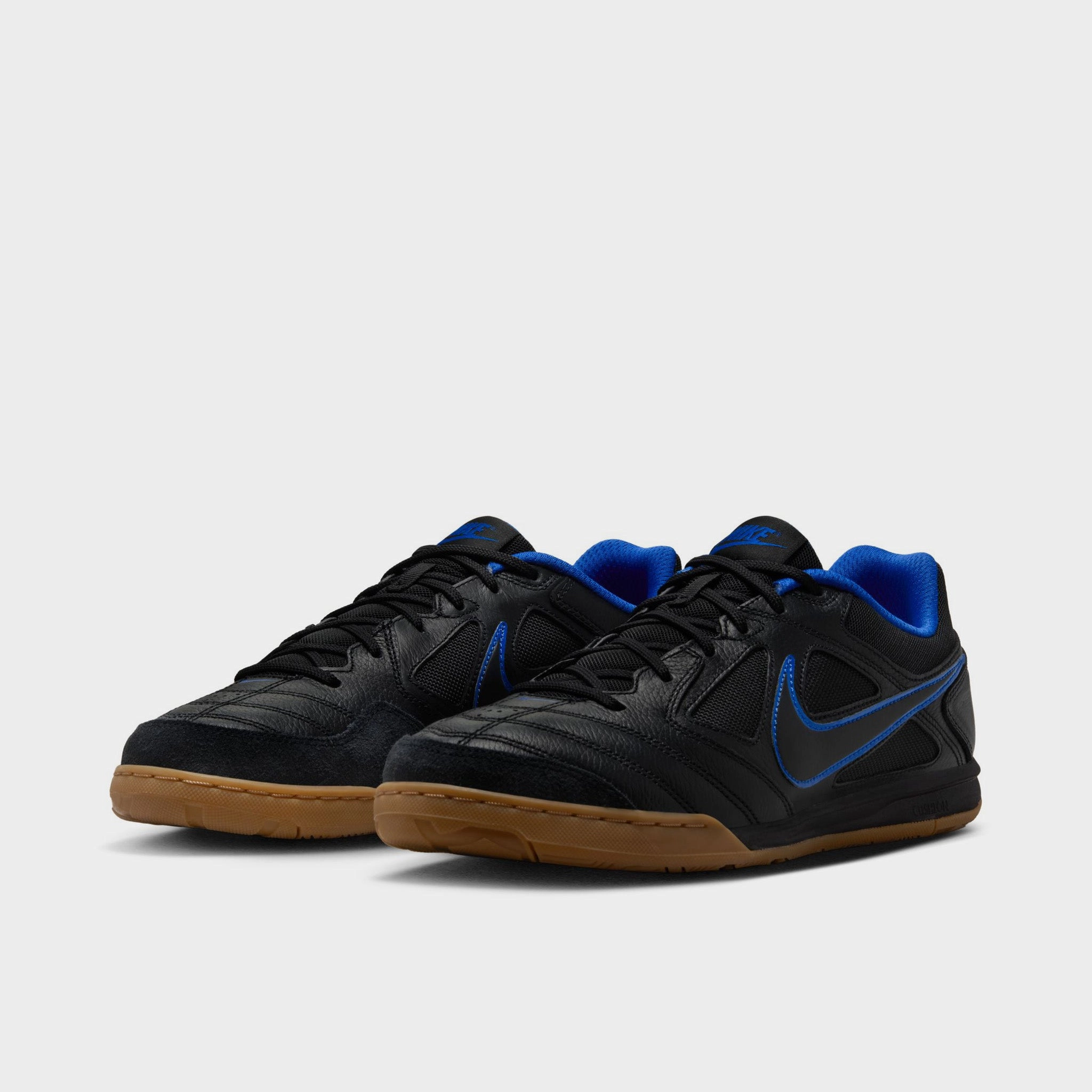 Wide fit Nike Gato Black / Royal Blue - Gum Light Brown
