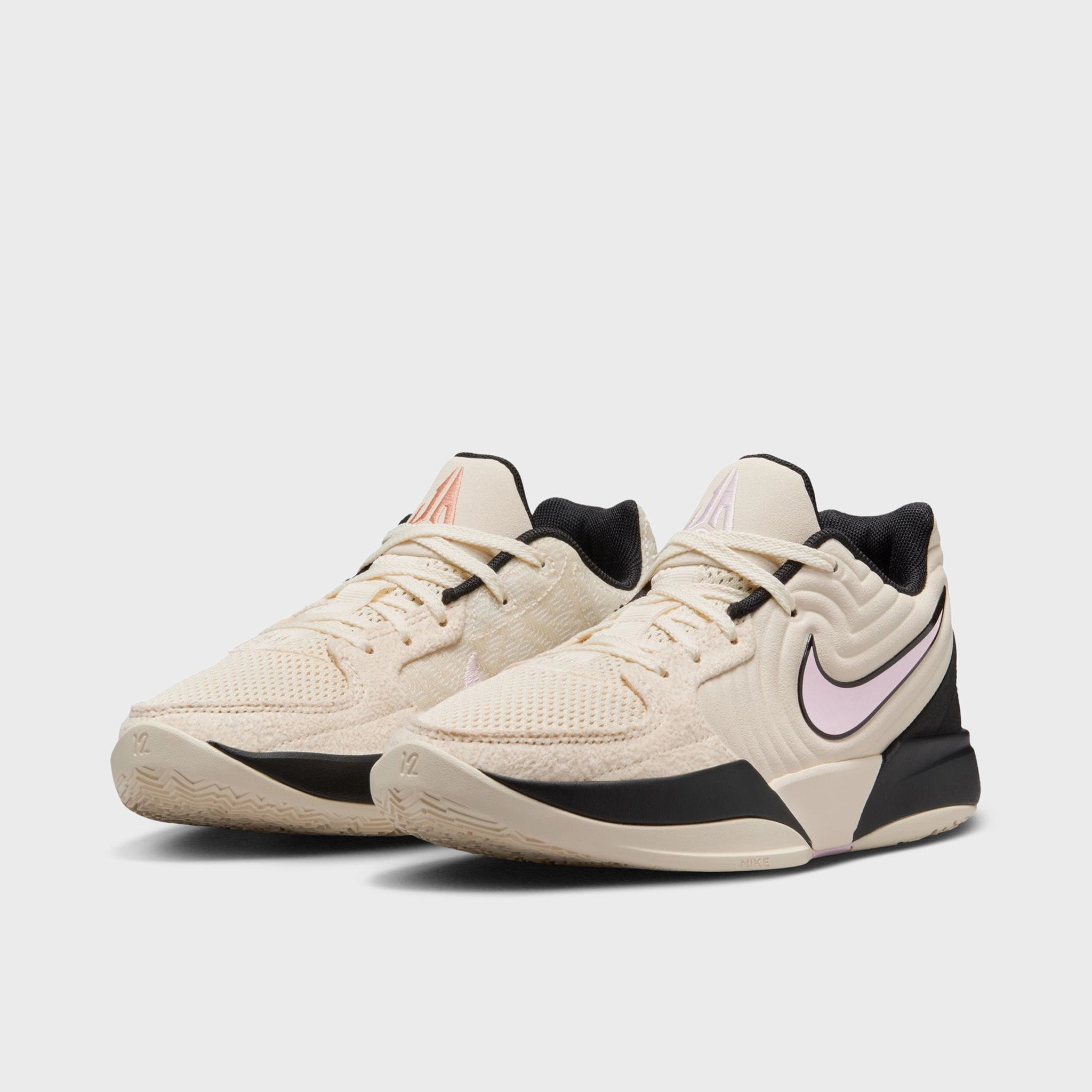 Nike Ja 2 GS Coconut Milk / Pink Foam - Black Enhanced Heel Cup