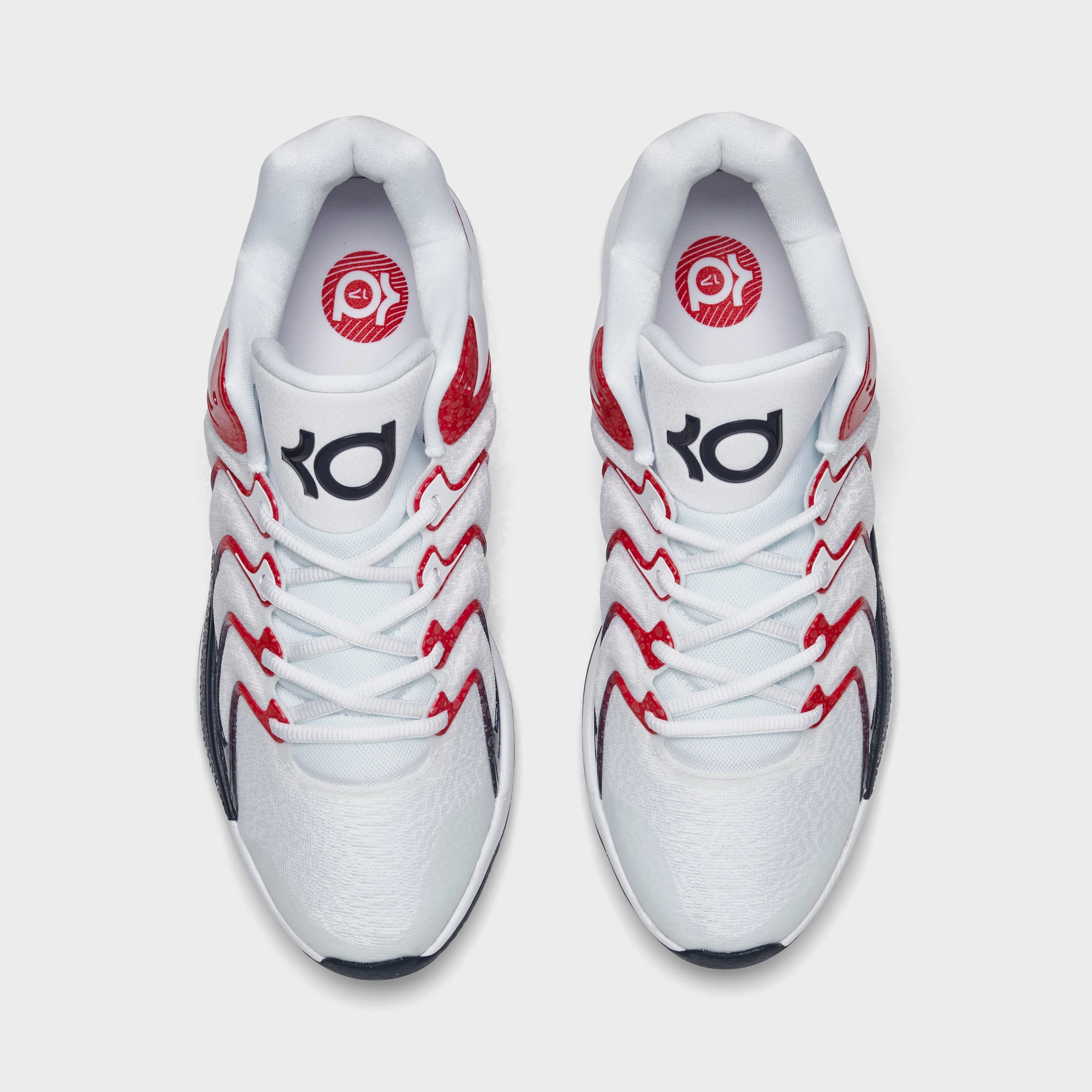 OdorResistant Nike KD17 White / Obsidian - University Red
