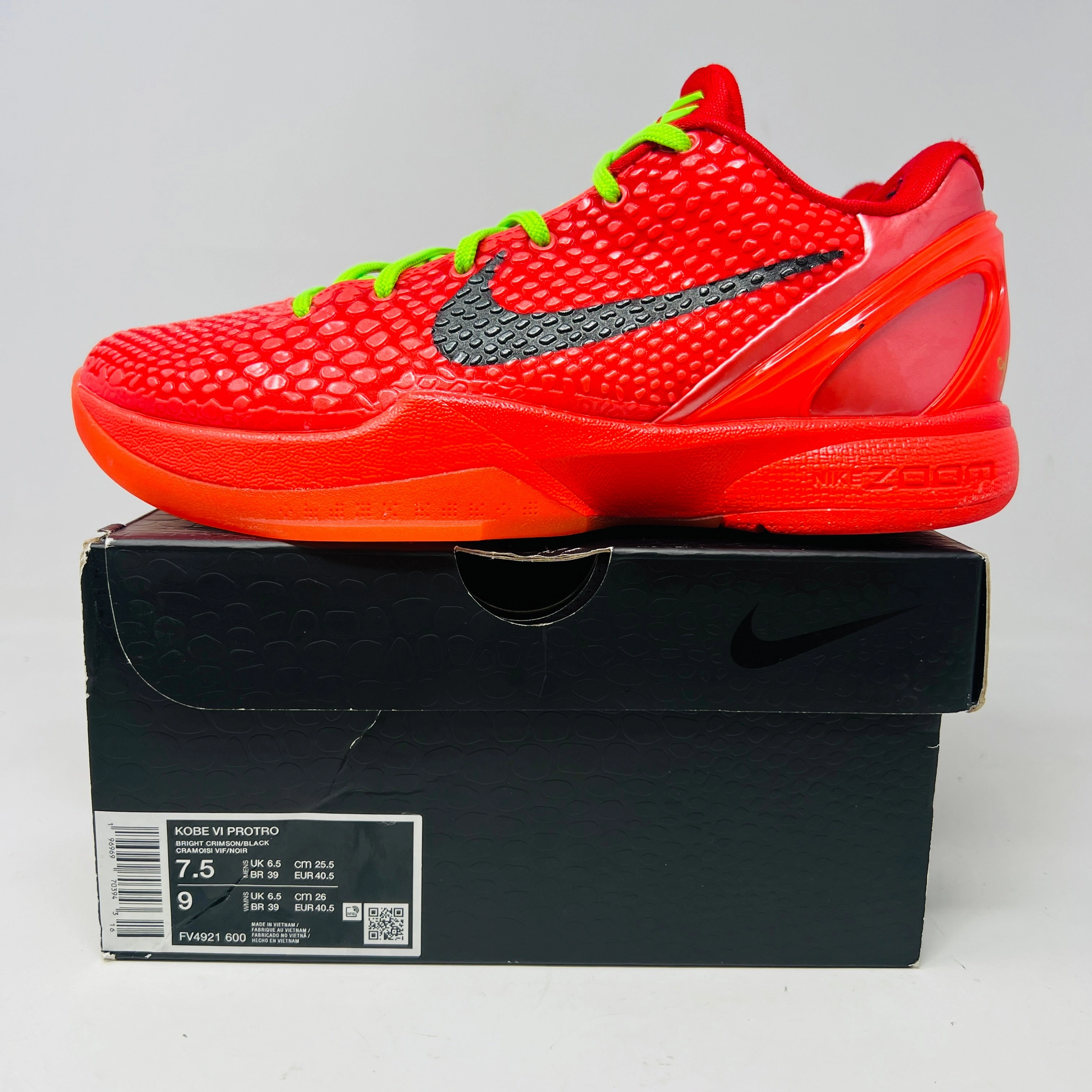 Compression Bands Nike Kobe 6 Protro Reverse Grinch