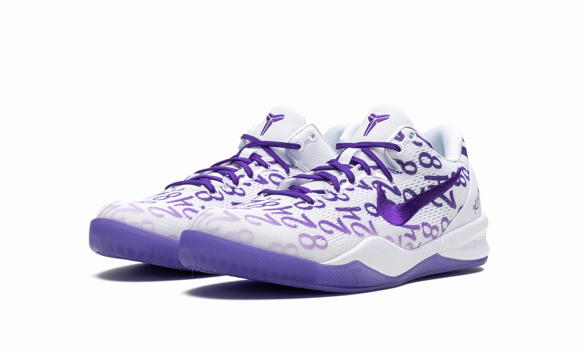Low Cut Agility Breathable Tongue Design Nike Kobe 8 Protro GS "Court Purple"