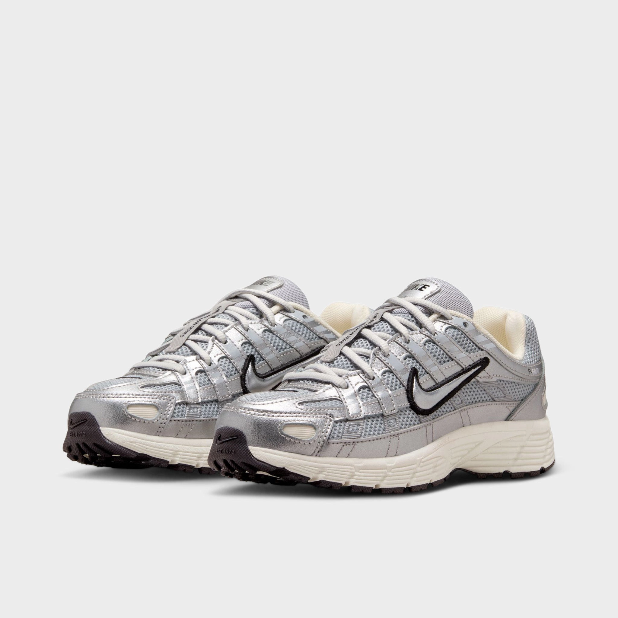 OpenToe Nike P-6000 GS Metallic Silver / Black