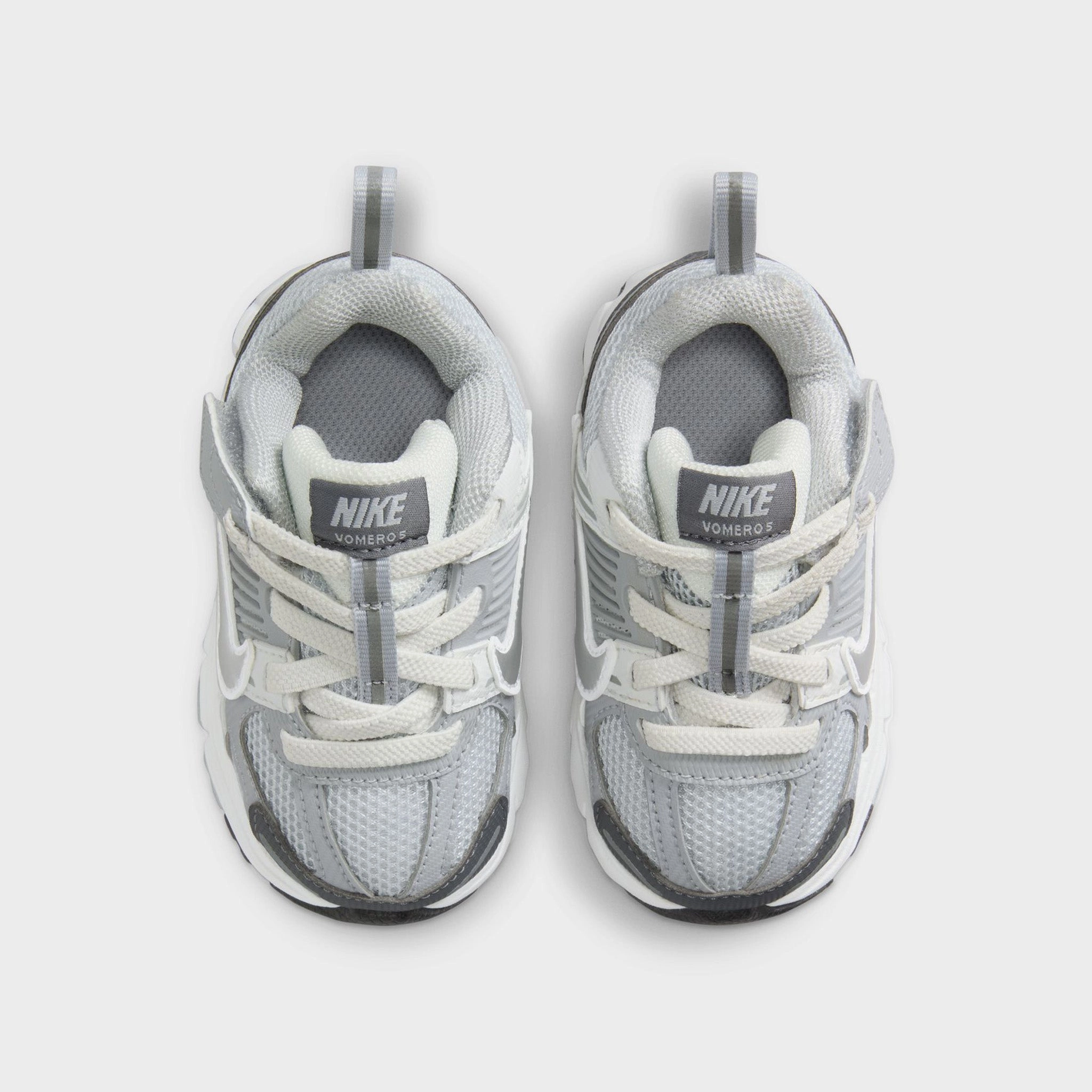 Nike Vomero 5 TD Pure Platinum / Metallic Silver LaceUp Articulated Toe Spring
