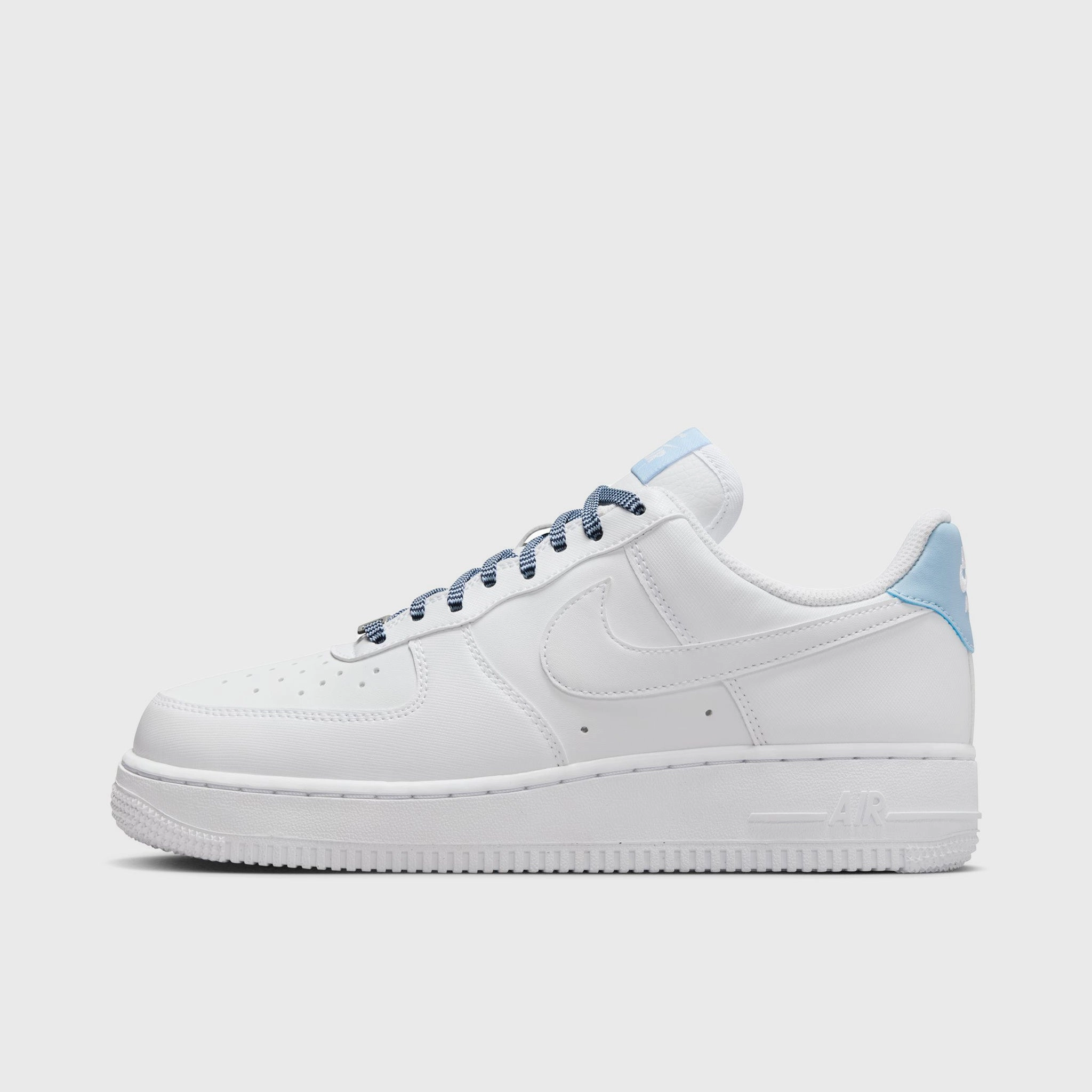 Nike Women's Air Force 1 '07 Next Nature White / Light Armory Blue Wear   Resistant Pro Response Shoes